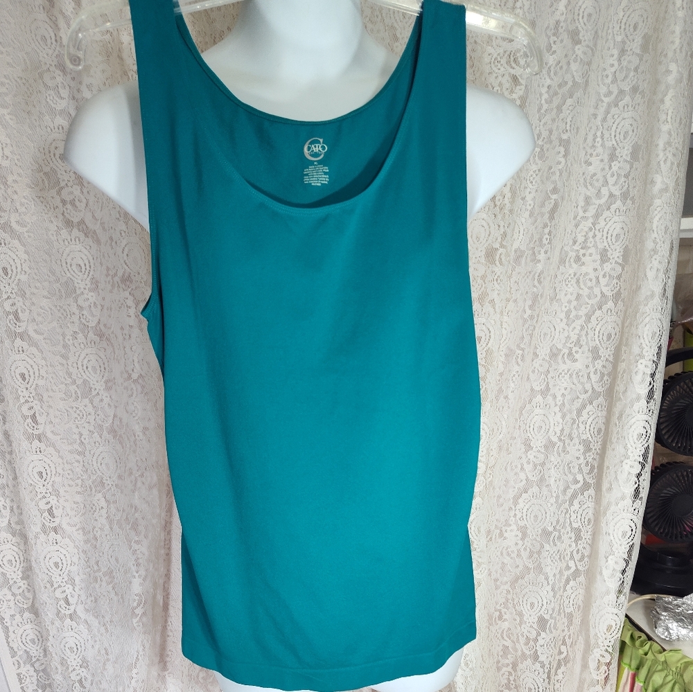 Tank top Tropical Teal Green Sz XL